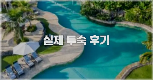 💬 실제 투숙 후기