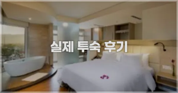💬 실제 투숙 후기