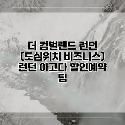 더 컴벌랜드 런던 (도심위치 비즈니스) 런던 아고다 할인예약 팁