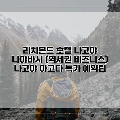 리치몬드 호텔 나고야 나야바시 (역세권 비즈니스) 나고야 아고다 특가 예약팁