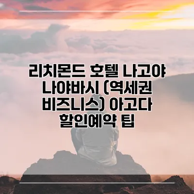 리치몬드 호텔 나고야 나야바시 (역세권 비즈니스) 아고다 할인예약 팁