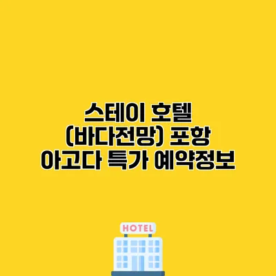 스테이 호텔 (바다전망) 포항 아고다 특가 예약정보