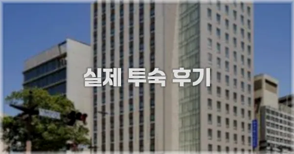 💬 실제 투숙 후기