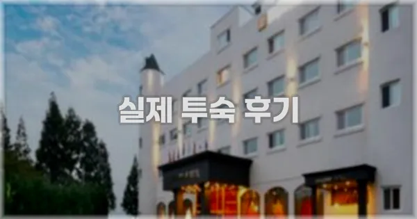 💬 실제 투숙 후기