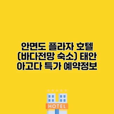 안면도 플라자 호텔 (바다전망 숙소) 태안 아고다 특가 예약정보