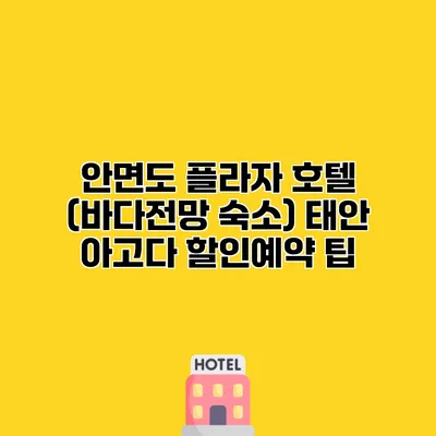 안면도 플라자 호텔 (바다전망 숙소) 태안 아고다 할인예약 팁