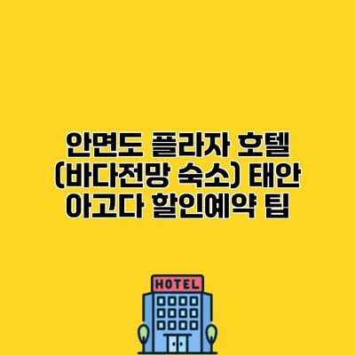 안면도 플라자 호텔 (바다전망 숙소) 태안 아고다 할인예약 팁