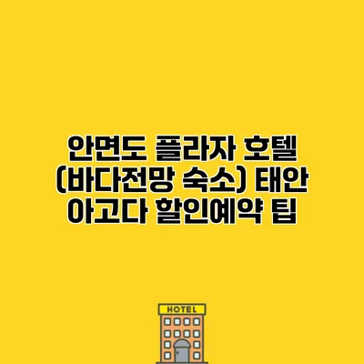 안면도 플라자 호텔 (바다전망 숙소) 태안 아고다 할인예약 팁
