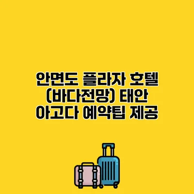 안면도 플라자 호텔 (바다전망) 태안 아고다 예약팁 제공