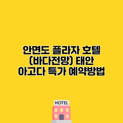 안면도 플라자 호텔 (바다전망) 태안 아고다 특가 예약방법