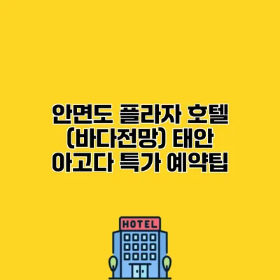 안면도 플라자 호텔 (바다전망) 태안 아고다 특가 예약팁