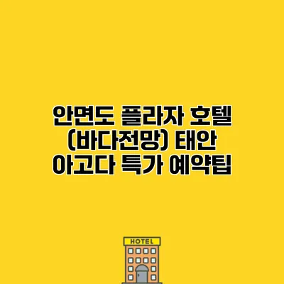 안면도 플라자 호텔 (바다전망) 태안 아고다 특가 예약팁
