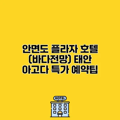안면도 플라자 호텔 (바다전망) 태안 아고다 특가 예약팁