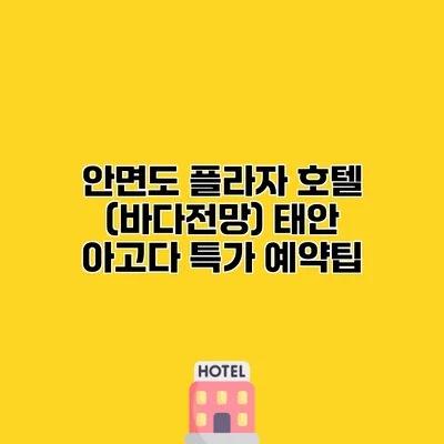 안면도 플라자 호텔 (바다전망) 태안 아고다 특가 예약팁