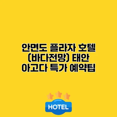 안면도 플라자 호텔 (바다전망) 태안 아고다 특가 예약팁