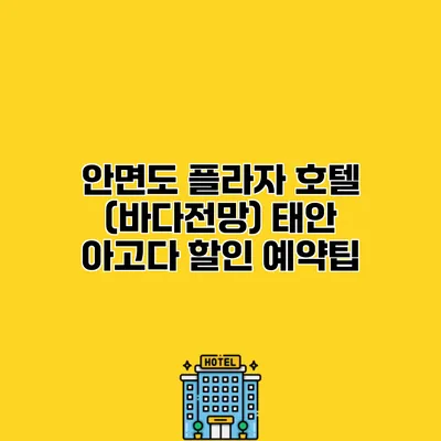 안면도 플라자 호텔 (바다전망) 태안 아고다 할인 예약팁