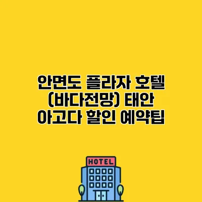 안면도 플라자 호텔 (바다전망) 태안 아고다 할인 예약팁