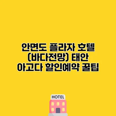 안면도 플라자 호텔 (바다전망) 태안 아고다 할인예약 꿀팁