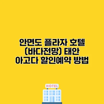 안면도 플라자 호텔 (바다전망) 태안 아고다 할인예약 방법