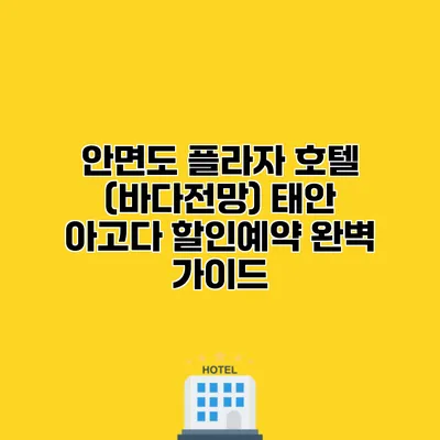 안면도 플라자 호텔 (바다전망) 태안 아고다 할인예약 완벽 가이드