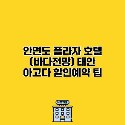 안면도 플라자 호텔 (바다전망) 태안 아고다 할인예약 팁