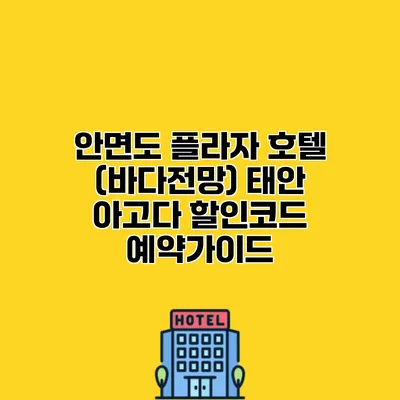 안면도 플라자 호텔 (바다전망) 태안 아고다 할인코드 예약가이드