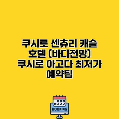 쿠시로 센츄리 캐슬 호텔 (바다전망) 쿠시로 아고다 최저가 예약팁