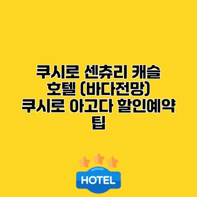 쿠시로 센츄리 캐슬 호텔 (바다전망) 쿠시로 아고다 할인예약 팁
