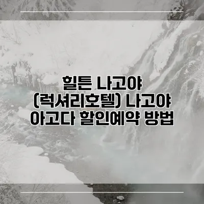 힐튼 나고야 (럭셔리호텔) 나고야 아고다 할인예약 방법
